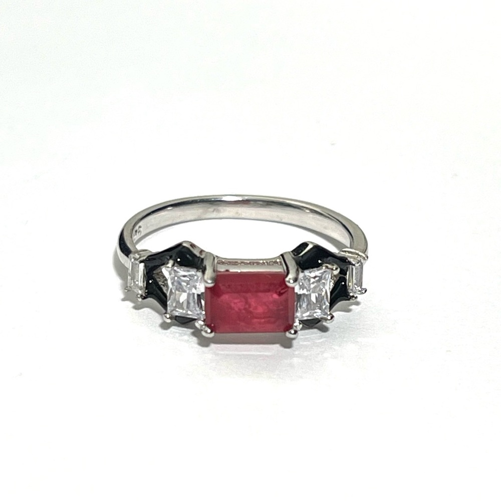 New Sterling Silver Ruby Ring - image 2